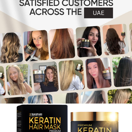 Baspari Premium Keratin Mask: Intensive Hair Repair for Silky Smooth, Frizz-Free