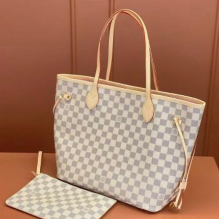 LV Neverfull Style Tote Bag with Matching Wallet – Master Quality
