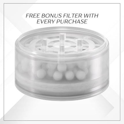 Filtered Shower Head: High Pressure and Water Saving: 3 Settings: Reduces Chlorine and Dissolved Solids: Helps Dry Hair and Itchy Skin