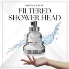 Filtered Shower Head: High Pressure and Water Saving: 3 Settings: Reduces Chlorine and Dissolved Solids: Helps Dry Hair and Itchy Skin