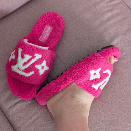 Louis Vuitton Fluffy Slippers