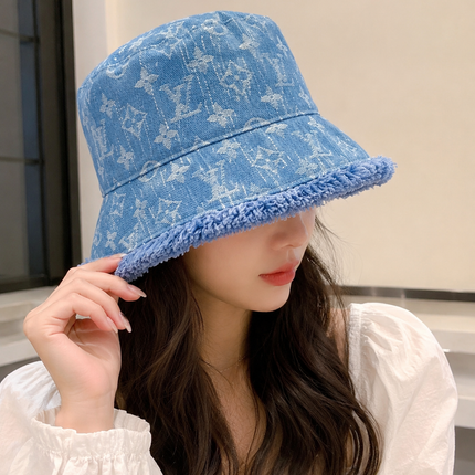 LV Blue Denim Bucket Hat