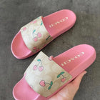 COACH Pink Cherry Slippers