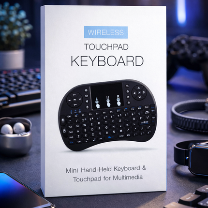 Mini Wireless Hand-Held Keyboard & Touchpad