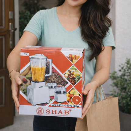 Original 3 In 1 SHAB Electric Blander Juicer Mixer