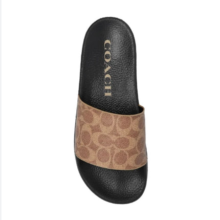 Coach Signature Slide Sandals Good Quality