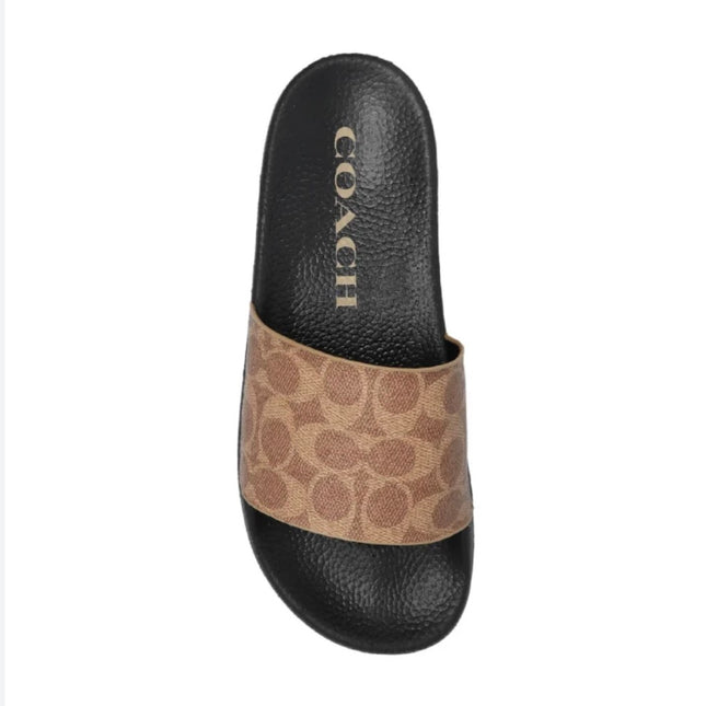 Coach Signature Slide Sandals Good Quality