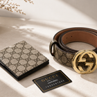Gucci GG Belt & Wallet Gift Set AAA Quality