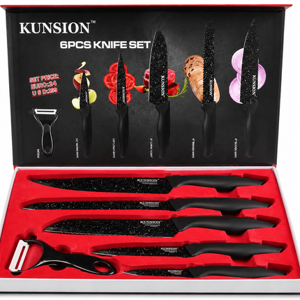 KUNSION 6PCS Knife Set