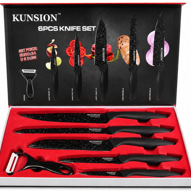 KUNSION 6PCS Knife Set