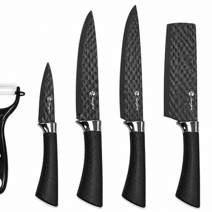 Hengvis 5-Piece Non-Stick Knife Set