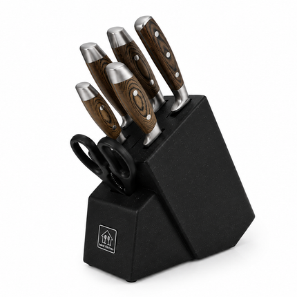 Ideal Kitchen 7-Piece Knife Block Set