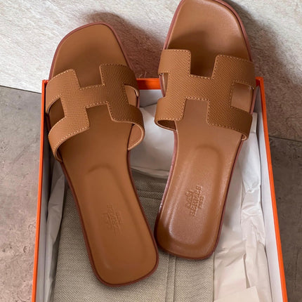 Master Quality Hermes H-Shaped Women Slippers without box
