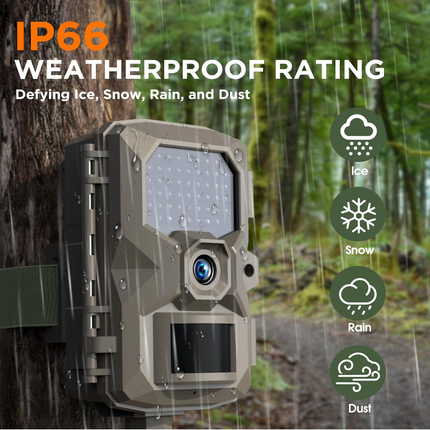 Rigdoo HT-10 Trail Camera, 4K 48MP Trail Game Camera with Night Vision