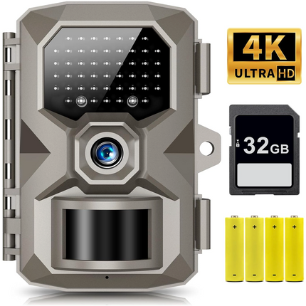 Rigdoo HT-10 Trail Camera, 4K 48MP Trail Game Camera with Night Vision
